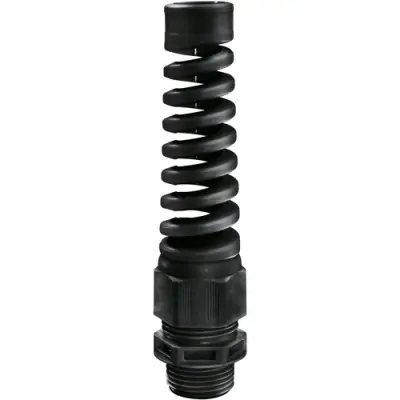 Cable gland, with bend protection, M25, 29 mm, IP68/IP69, black, 10061279 - 1
