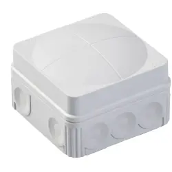 Junction box, no. of entries: 2, 2.5 mm², light gray, IP66, 10060522