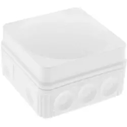 Junction box, no. of entries: 2, 2.5 mm², white, IP66, 10060622