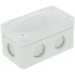 Junction box, no. of entries: 4, 1.5 mm², light gray, IP66/IP67, 10109569