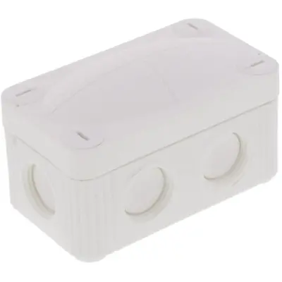 Junction box, no. of entries: 4, 1.5 mm², white, IP66/IP67, 10109573 - 1