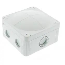 Junction box, no. of entries: 4, 4.0 mm², light gray, IP66/IP67, 10105595