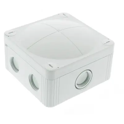 Junction box, no. of entries: 4, 4.0 mm², light gray, IP66/IP67, 10105595 - 1