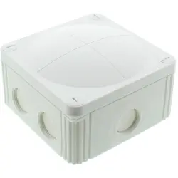 Junction box, no. of entries: 4, 6.0 mm², white, IP66/IP67, 10060533