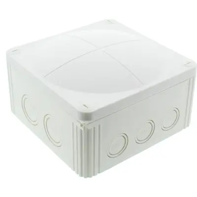 Junction box, no. of entries: 4, 10 mm², white, IP66/IP67, 10062210 - 1