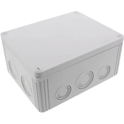 Junction box, no. of entries: 4, 16 mm², light gray, IP66/IP67, 10110735 - 1