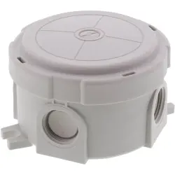 Junction box, no. of entries: 2, 2.5 mm², light gray, IP66/IP67, 10110629