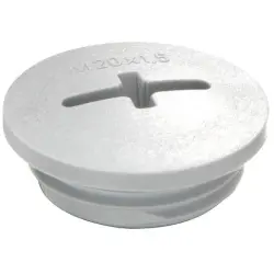 Locking screw, 37 mm, M32, IP56, light gray, 10062494
