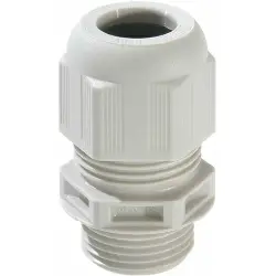 Cable gland, flame-retardant, M12, 16 mm, Clamping range 3 to 7 mm, IP68/IP69, light gray, 10064626