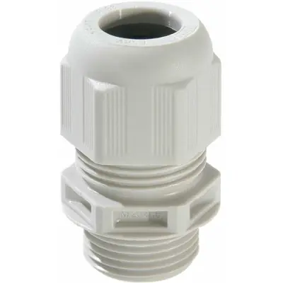 Cable gland, flame-retardant, M25, 29 mm, Clamping range 9 to 17 mm, IP68/IP69, light gray, 10064629 - 1