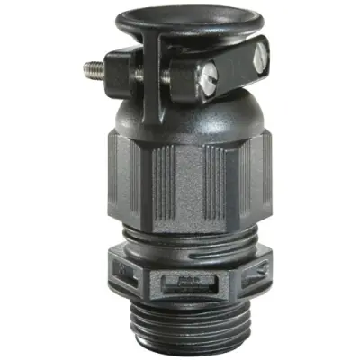 Cable gland, cable Ø 9 to 17 mm, M25, PA, black, 10061478 - 1