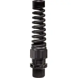 Cable gland, cable Ø 4.5 to 10 mm, M16, PA, black, 10061216