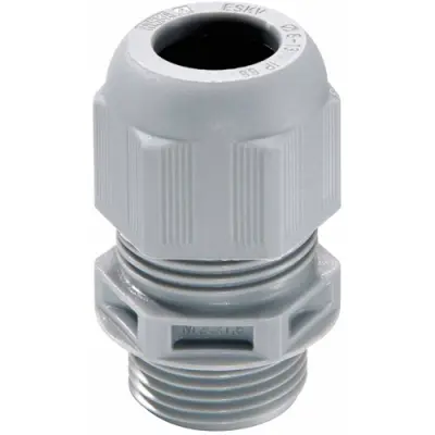 Cable gland, cable Ø 4.5 to 10 mm, M16, PA, silver gray, 10061957 - 1