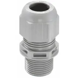 Cable gland, cable Ø 3 to 7 mm, M12, PA, silver gray, 10061512