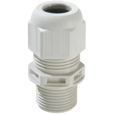 Cable gland, cable Ø 6 to 13 mm, M20, PA, light gray, 10062739 - 1