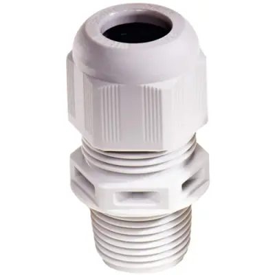 Cable gland, cable Ø 34 to 48 mm, NPT 2, PA, light gray, 10061435 - 1