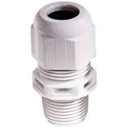 Cable gland, cable Ø 4.5 to 10 mm, NPT 3/8, PA, light gray, 10061694
