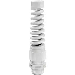 Cable gland, cable Ø 4 to 8 mm, PG9, PA, light gray, 10060616
