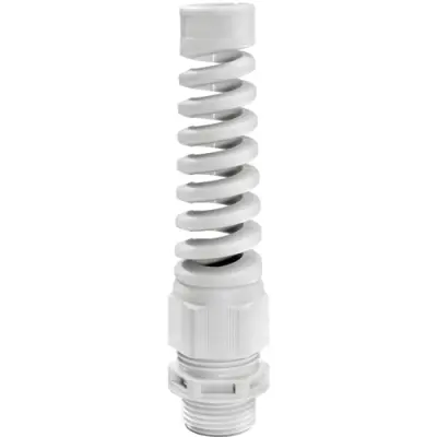 Cable gland, cable Ø 10 to 14 mm, PG16, PA, light gray, 10060619 - 1