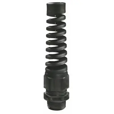 Cable gland, cable Ø 3 to 6.5 mm, PG7, PA, black, 10061871 - 1