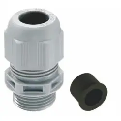 Cable gland, cable Ø 2 to 10 mm, M16, PA, silver gray, 10064985