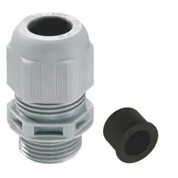 Cable gland, cable Ø 2 to 10 mm, M16, PA, silver gray, 10064985 - 1