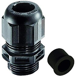 Cable gland, cable Ø 12 to 28 mm, M40, PA, black, 10064997