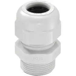 Cable gland, cable Ø 4 to 8 mm, PG9, PA, light gray, 10066401