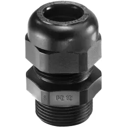 Cable gland, cable Ø 4 to 8 mm, PG9, PA, black, 10066192