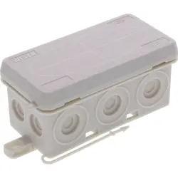 Branching box, 86 x 44 x 41 mm, 1.5 mm², light gray, IP55, 10109577
