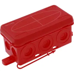 Branching box, 86 x 44 x 41 mm, 1.5 mm², red, IP55, 10109582