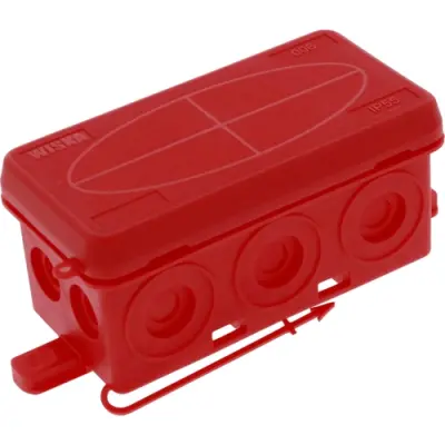 Branching box, 86 x 44 x 41 mm, 1.5 mm², red, IP55, 10109583 - 1