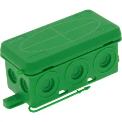 Branching box, 86 x 44 x 41 mm, 1.5 mm², green, IP55, 10109585