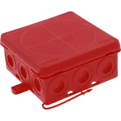 Branching box, 86 x 86 x 41 mm, 4.0 mm², red, IP55, 10109591