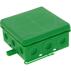 Branching box, 86 x 86 x 41 mm, 4.0 mm², green, IP55, 10109593