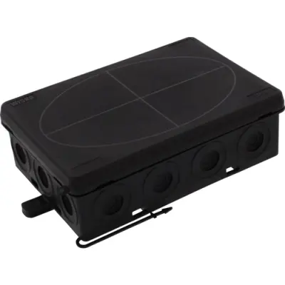 Branching box, 125 x 86 x 41 mm, 6.0 mm², black, IP55, 10109596 - 1