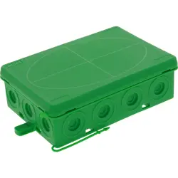 Branching box, 125 x 86 x 41 mm, 6.0 mm², green, IP55, 10109603