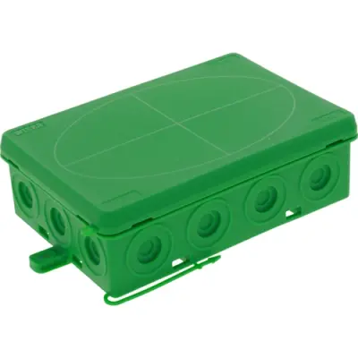 Branching box, 125 x 86 x 41 mm, 6.0 mm², green, IP55, 10109603 - 1