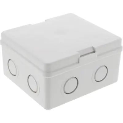 Junction box, 108 x 98 x 57 mm, light gray, IP20, 10105991 - 1