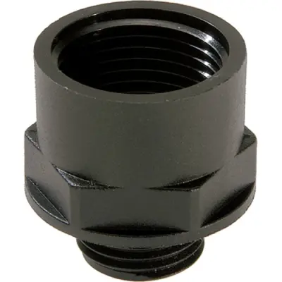 Reducer piece, glass fibre-reinforced, M20/M16, 24 mm, IP66/IP68, black, 10064722 - 1