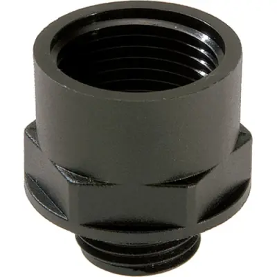 Adapter, glass fibre-reinforced, PG11/M25, 29 mm, IP66/IP68, black, 10064755 - 1