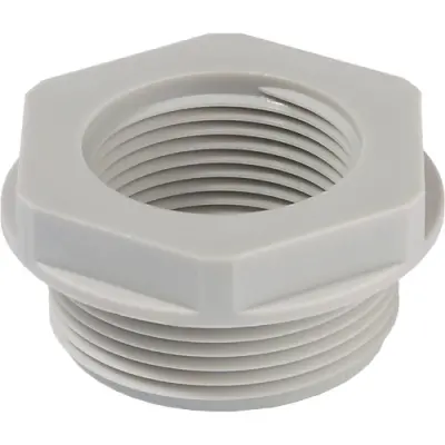 Adapter, glass fibre-reinforced, M40/PG21, 46 mm, light gray, 10063642 - 1