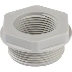 Adapter, glass fibre-reinforced, M63/PG42, 68 mm, light gray, 10063648
