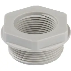Adapter, glass fibre-reinforced, PG36 to M40, 53 mm, light gray, 10063670