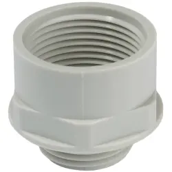 Adapter, glass fibre-reinforced, PG48 to M63, 68 mm, light gray, 10063677