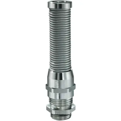 Cable gland, with bend protection, M16, 20 mm, Clamping range 4.5 to 10 mm, IP68/IP69, metal, 10065831 - 1