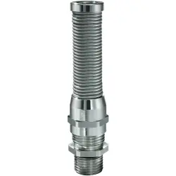 Cable gland, with bend protection, M25, 29 mm, Clamping range 9 to 17 mm, IP68/IP69, metal, 10065853