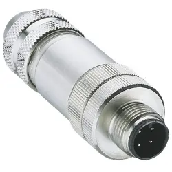 Plug, M12, 5 pole, screw connection, straight, 66248