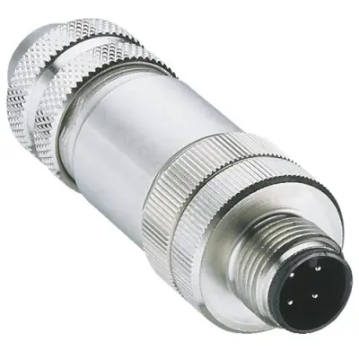 Plug, M12, 5 pole, screw connection, straight, 66248 - 1