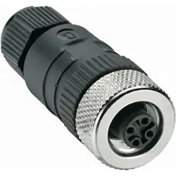 Jack, M12, 8 pole, screw connection, straight, 44995
